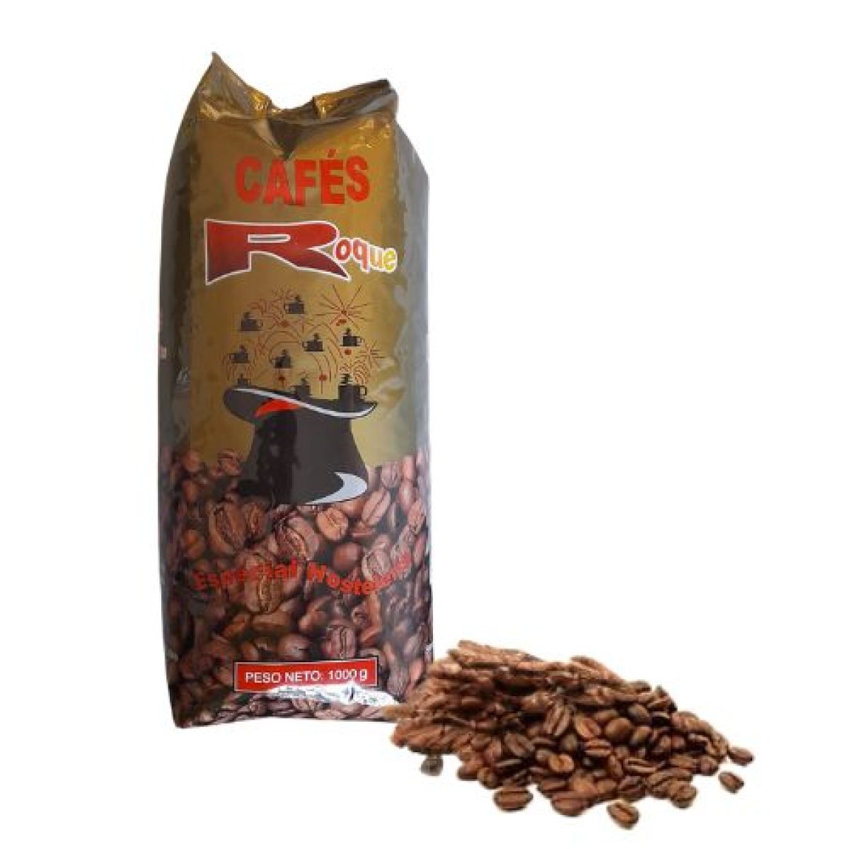 Café Mezcla en Grano Roque Hermanos Jiménez Gutiérrez 1 kg <strong>(10%)</strong>