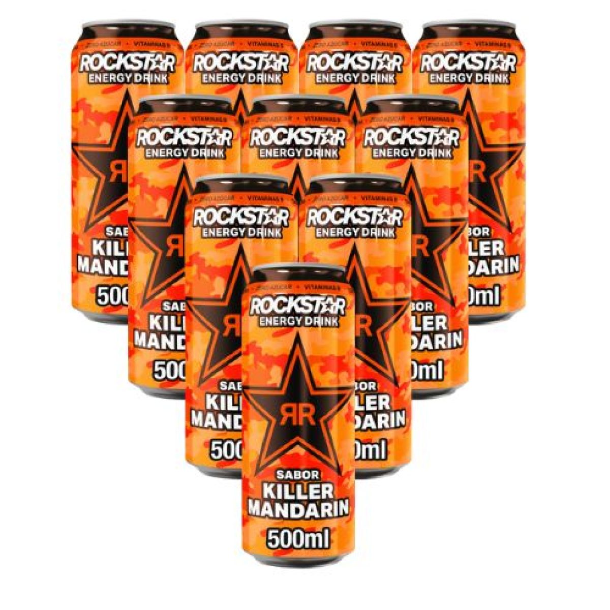 Bebida Energética Rockstar Sabor Killer Mandarine x12