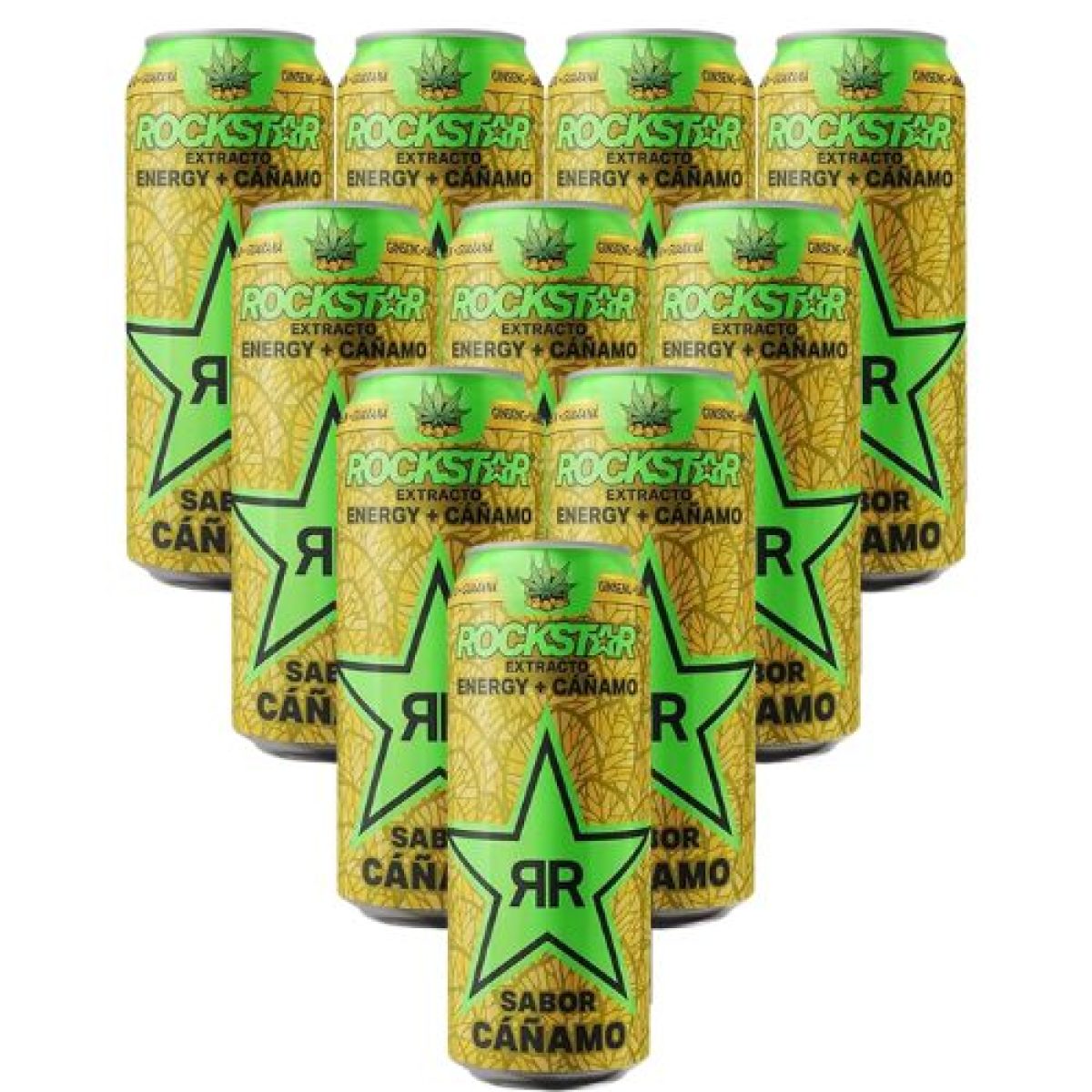 Bebida Energética Rockstar Sabor Cáñamo x12