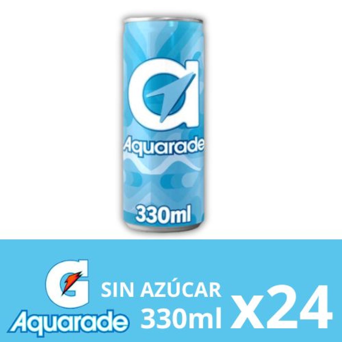 Latas de Aquarade Sabor Limón Sin Azúcar x24