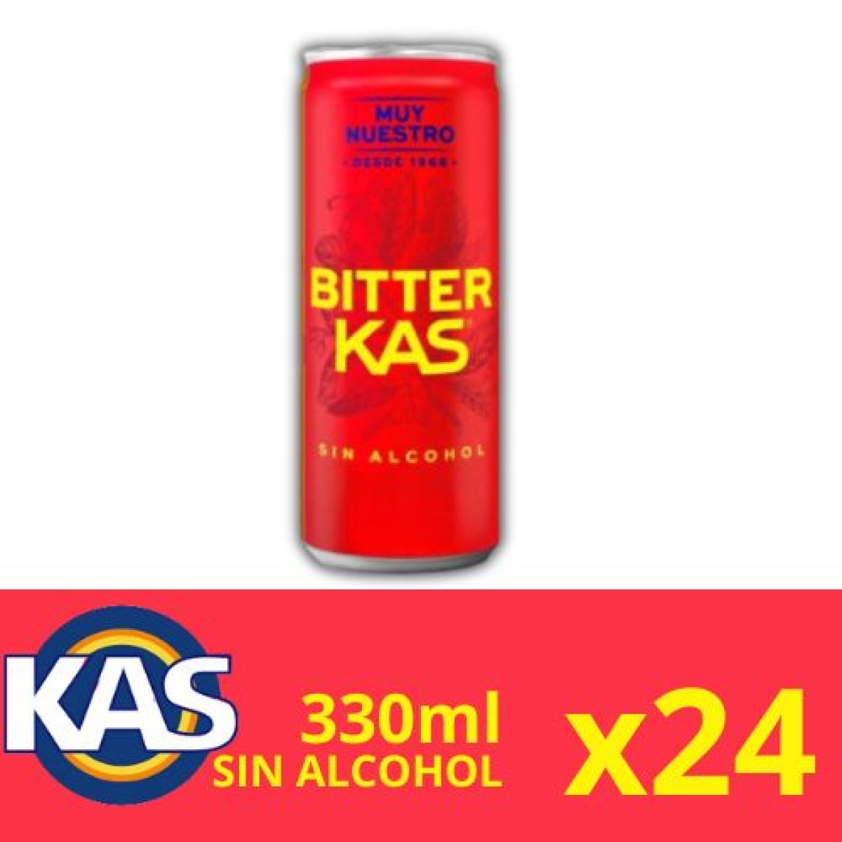 Latas de Bitter Kas sin Alcohol x24