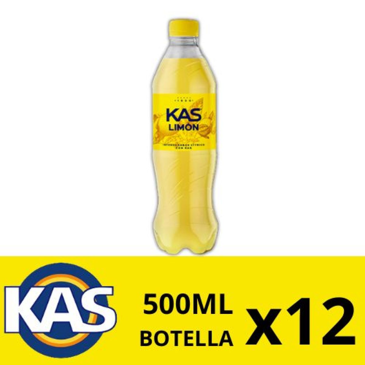 Botellas de Kas Sabor Limón x12