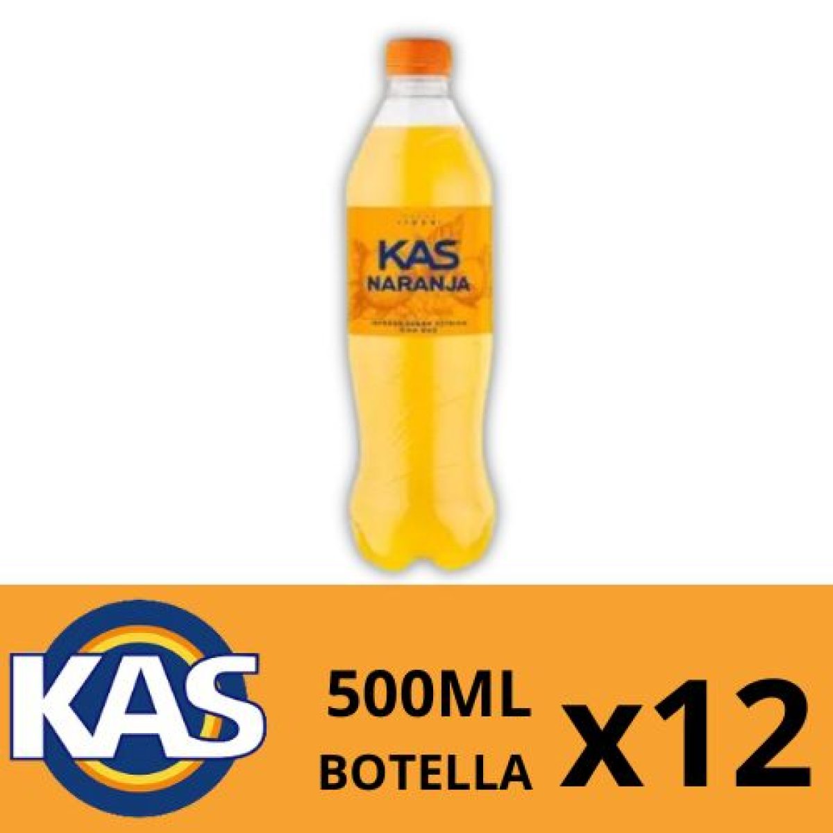 Botellas de Kas Sabor Naranja x12