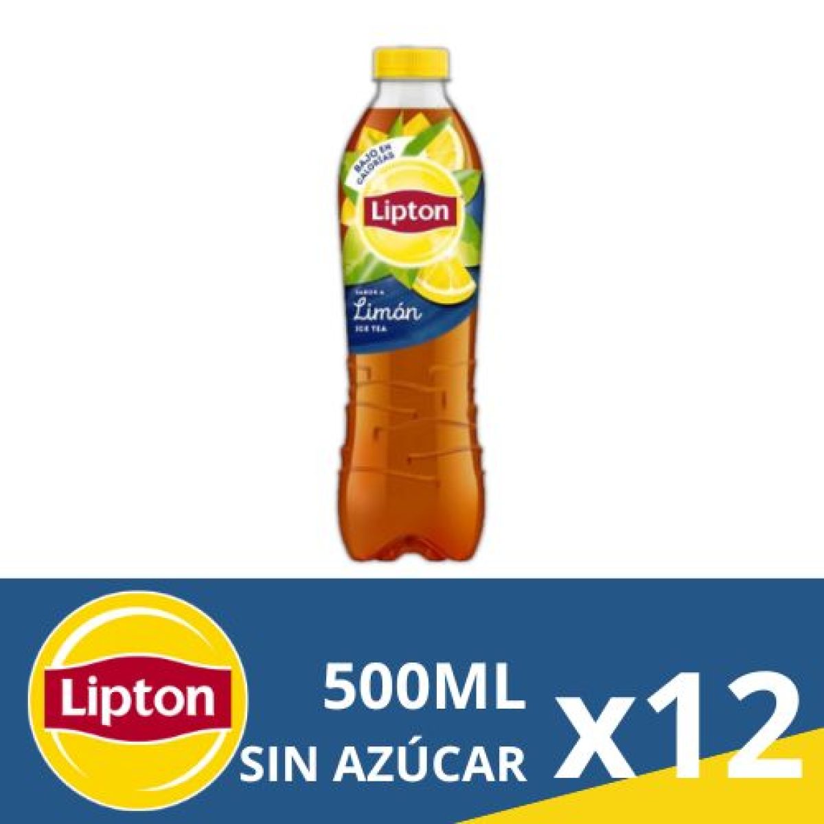 Botellas de Lipton Té Frío Sin azúcar x12