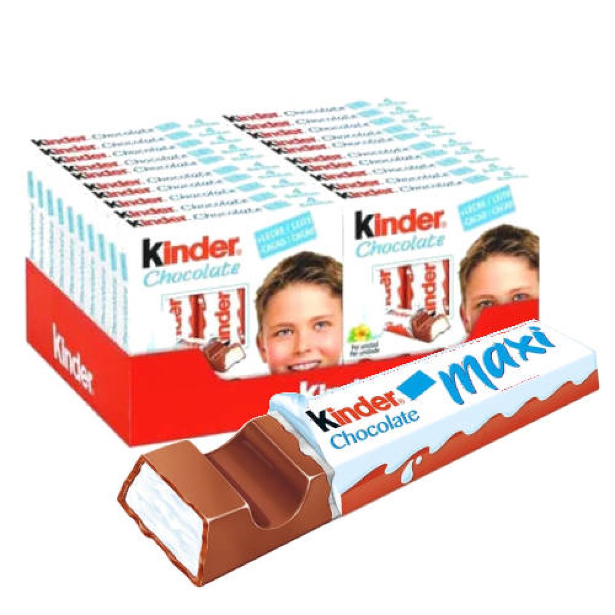 Barritas de Kinder Chocolate Rellenas de Leche x20