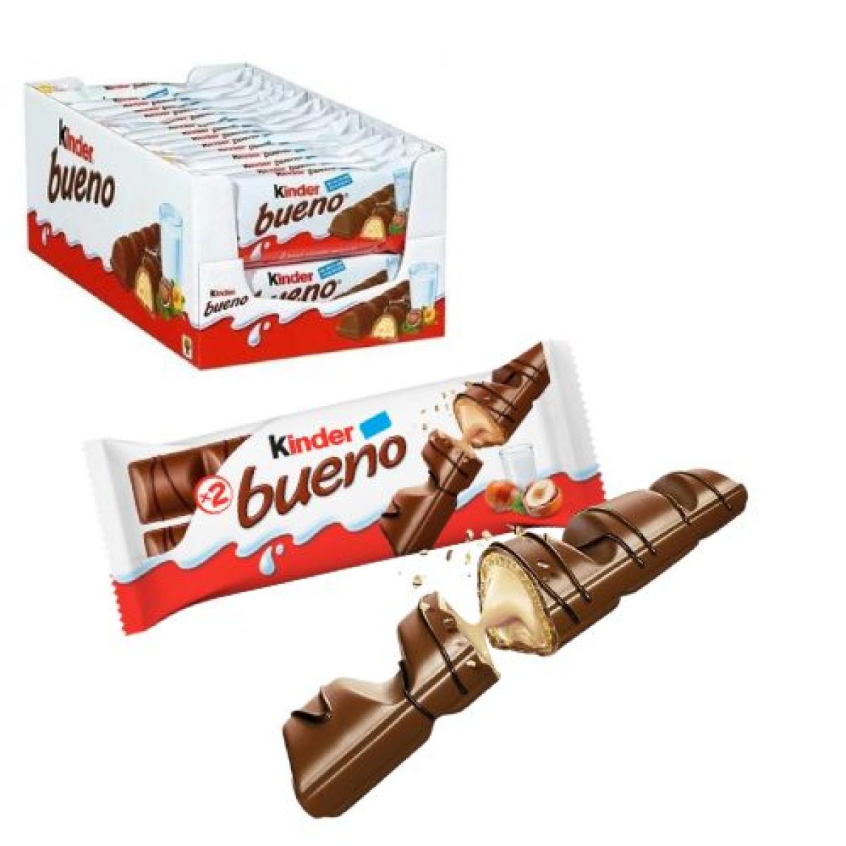 Barritas de Kinder Bueno Chocolate Ferrero x30