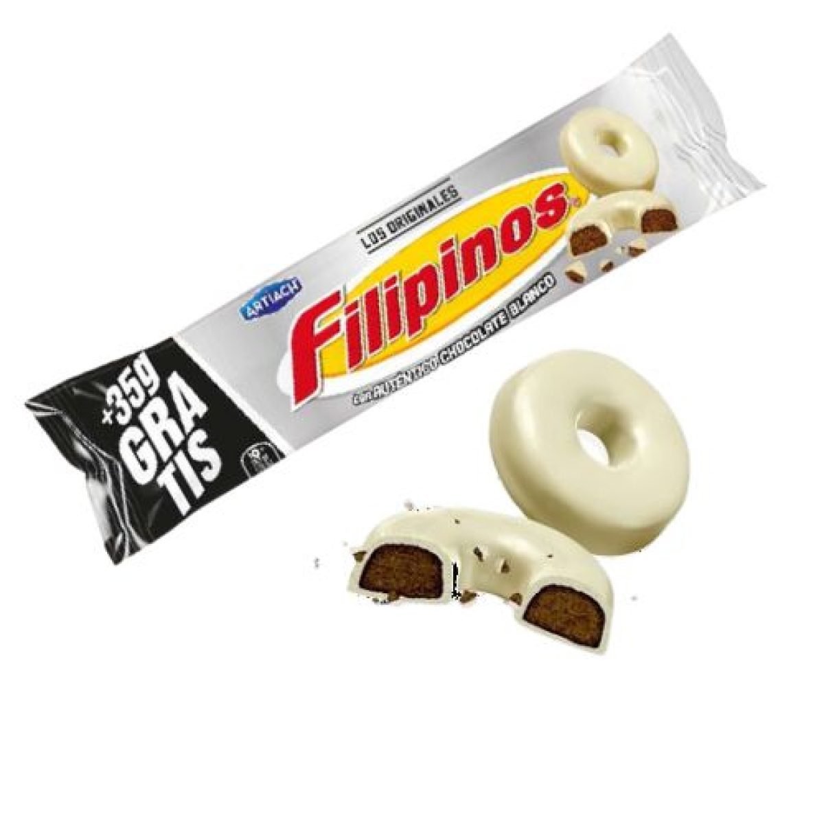 Filipinos Recubierto de Chocolate Blanco x12