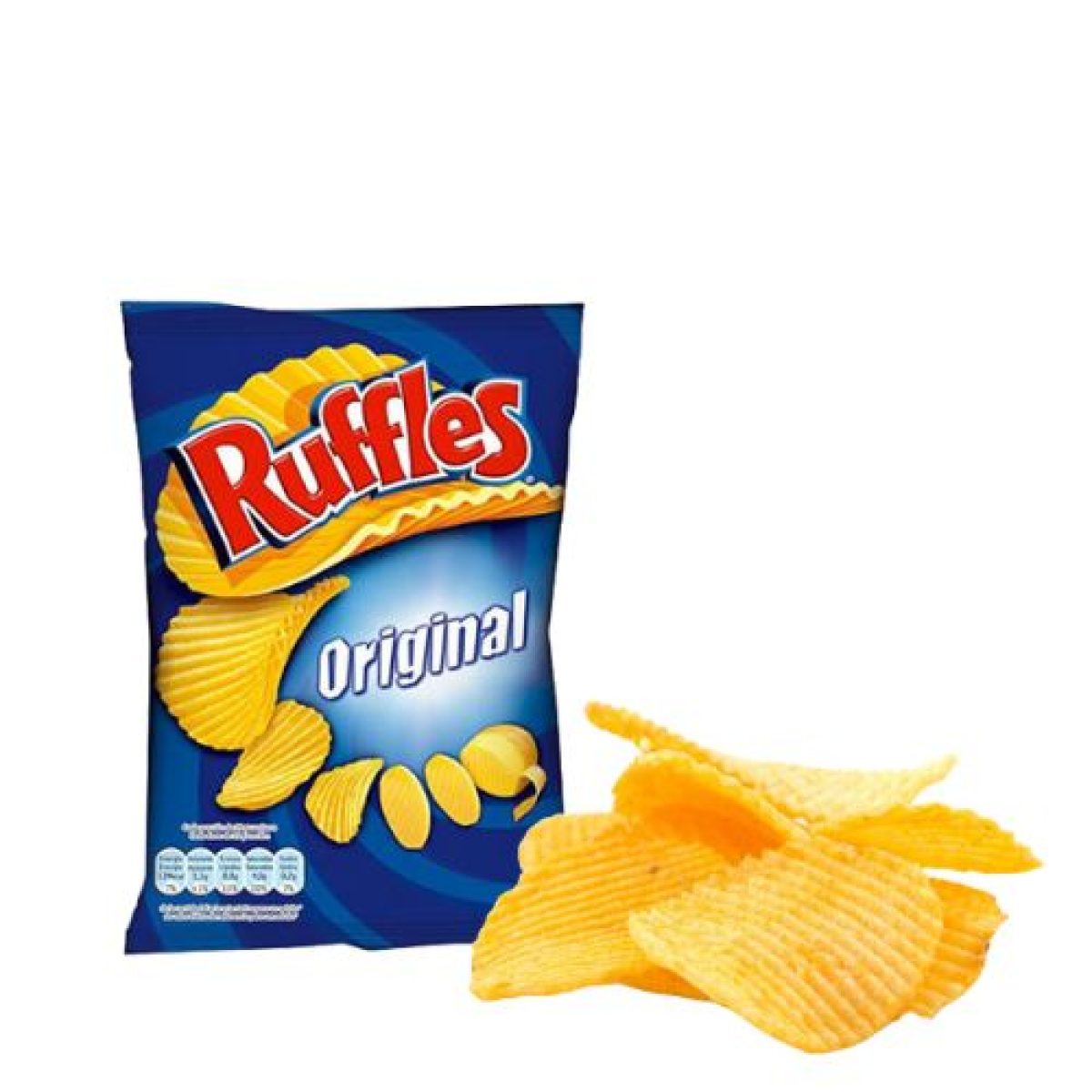 Patatas Fritas Onduladas Ruffles Sal Original 45gr. x20