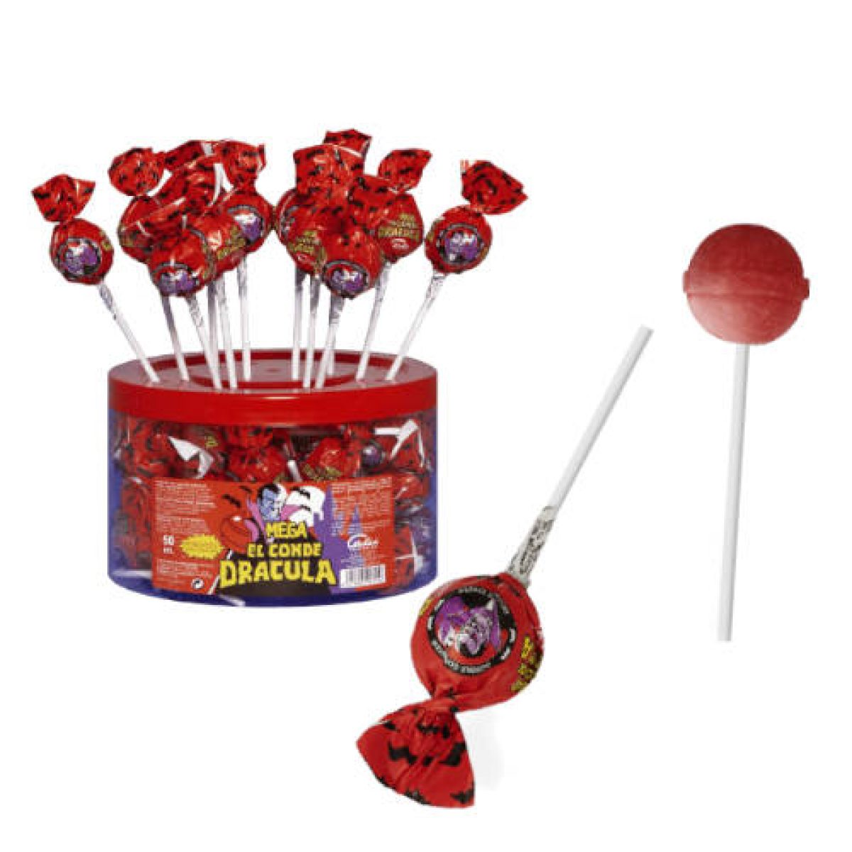 Caramelos Mega Dracula Sabor Cereza Cerdán x45