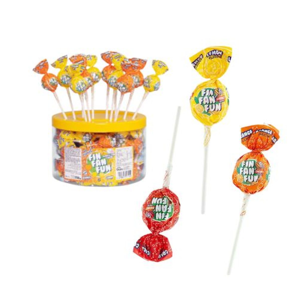 Caremelos Chupa Fin Fan Fun Sabores Variados Cerdán x45 