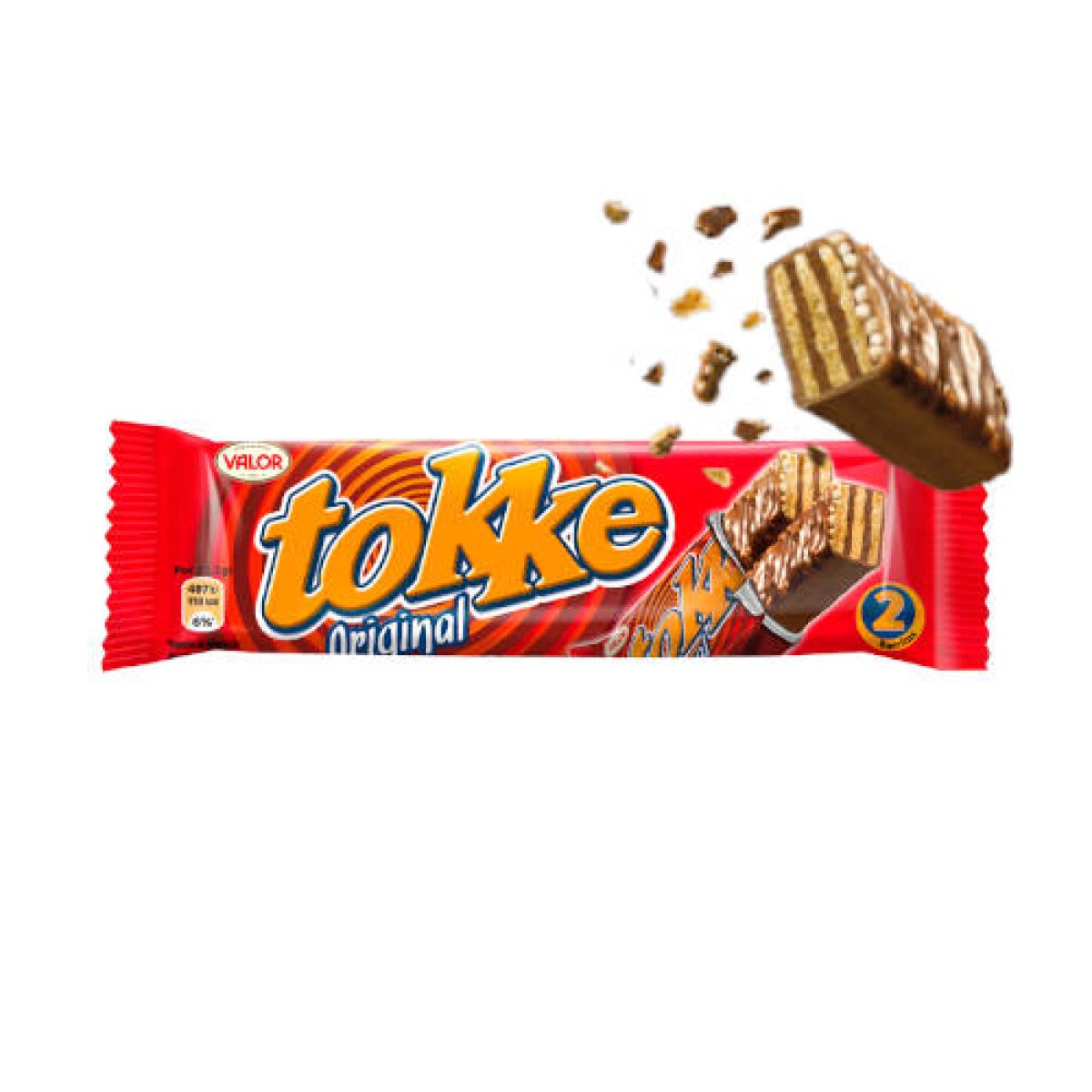 Tokke de Barquillo Crujiente Recubierto de Chocolate x30