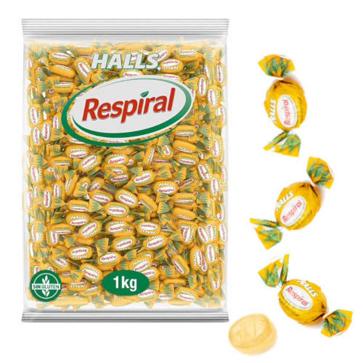 Bolsa de Caramelos Respiral Sabor Miel y Mentol 1 kg