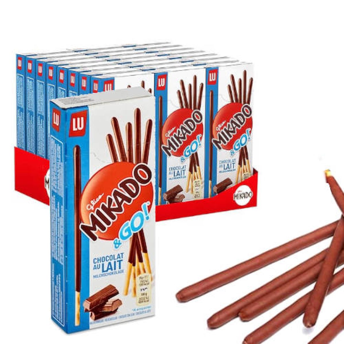 Mikado Palitos Galletas de Chocolate con Leche x24