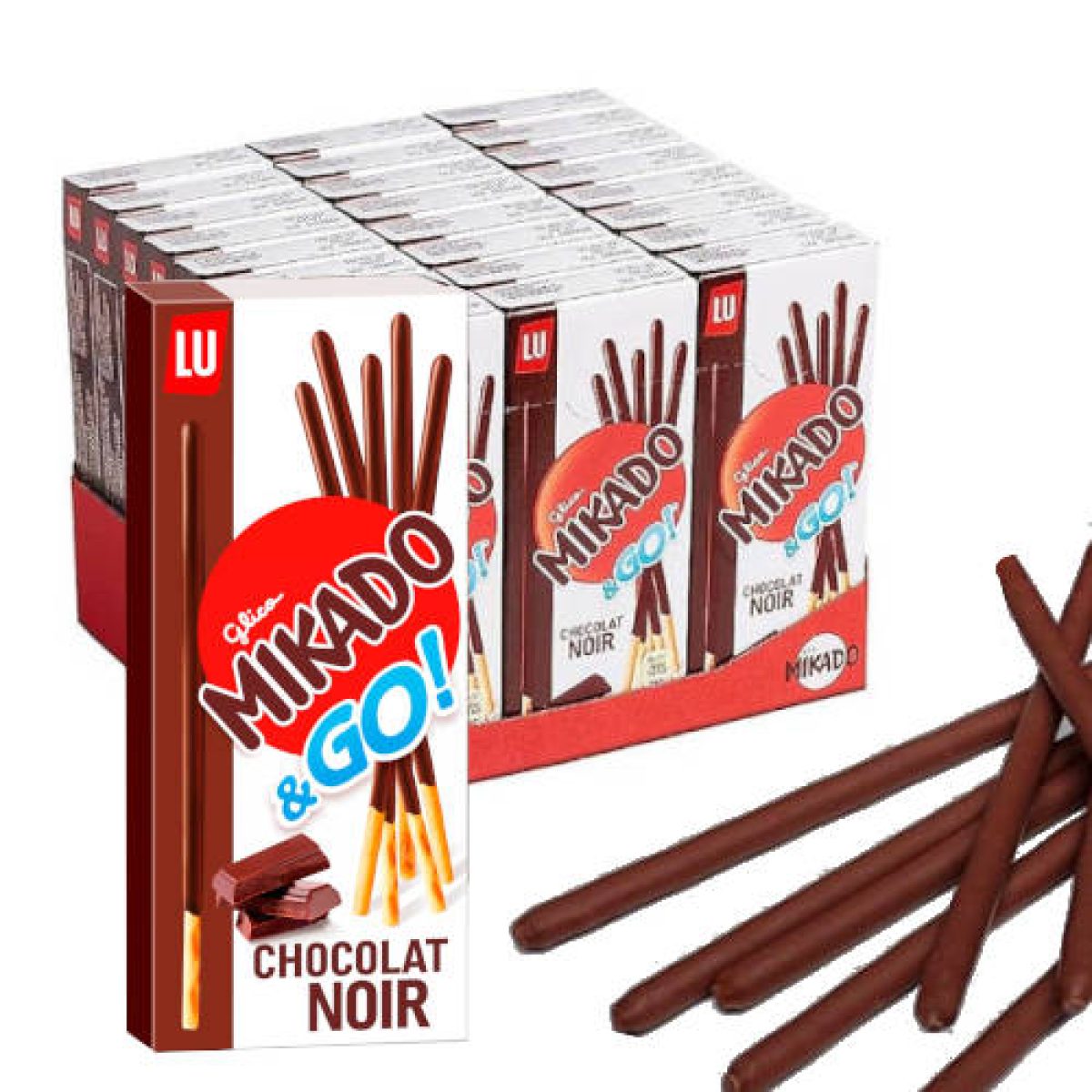 Mikado Palitos Galletas de Chocolate Negro x24