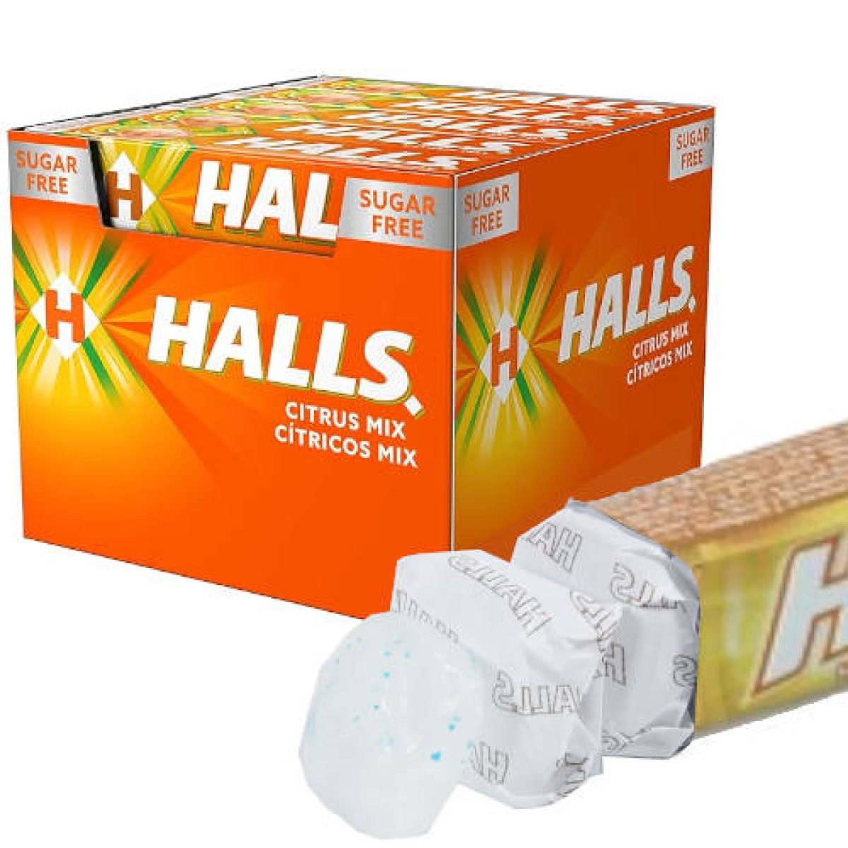 Caramelo Halls vita cítrico mix sin azúcar x20