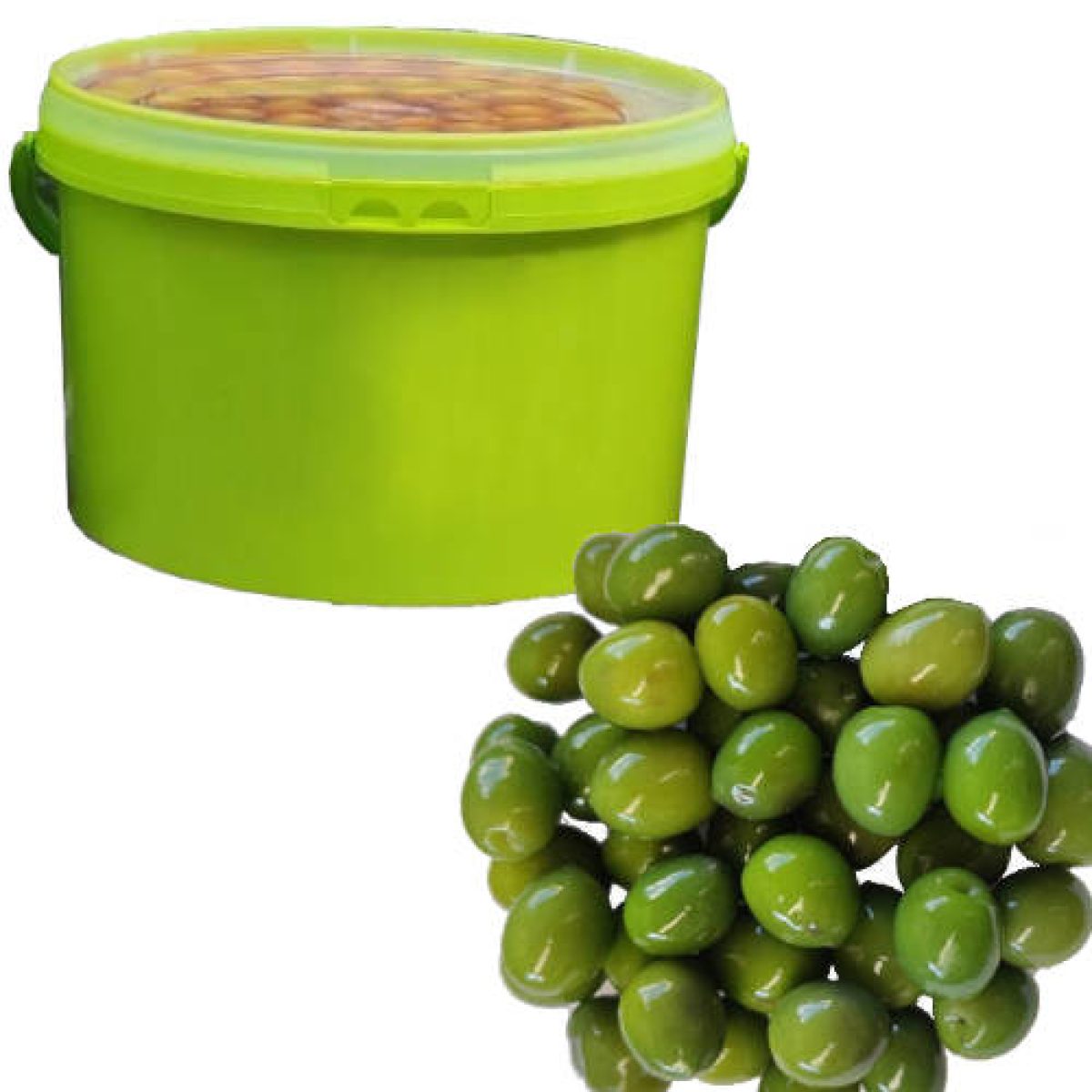 Cubo de Aceitunas Campo Real Verdes Encurtidos Jiménez DJR 4.5 kg 