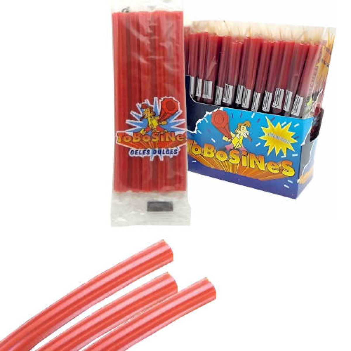 Regaliz rojo Tobosines Sabor Fresa x15