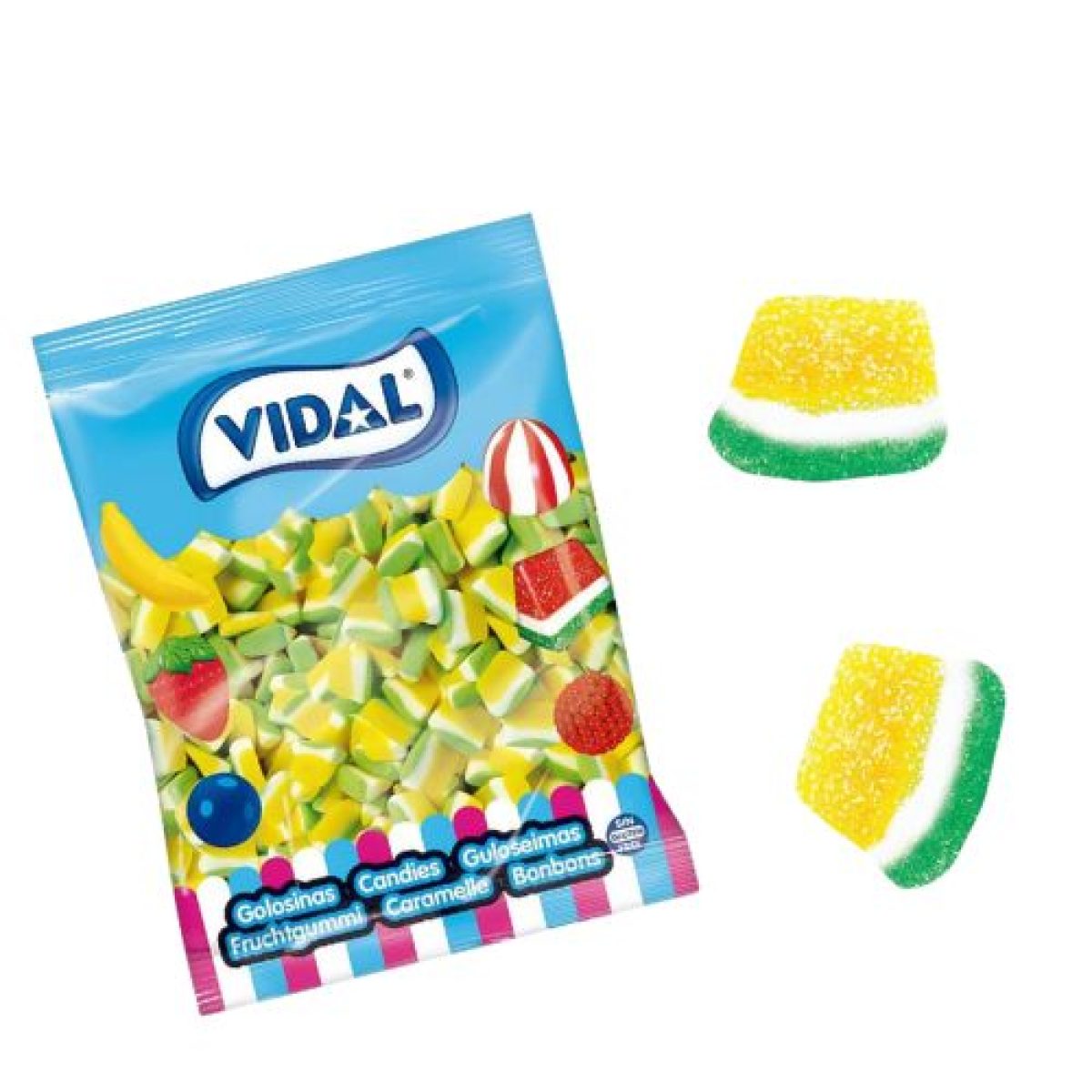 Tajadas de Piña Colada Recubiertas de Azúcar Vidal x250