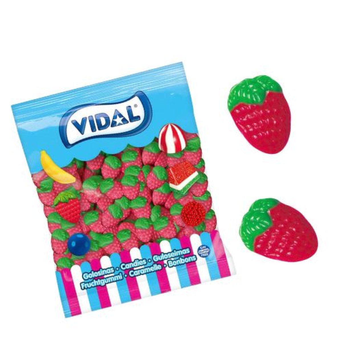 Fresas Silvestre Brillo Golosinas Vidal x250