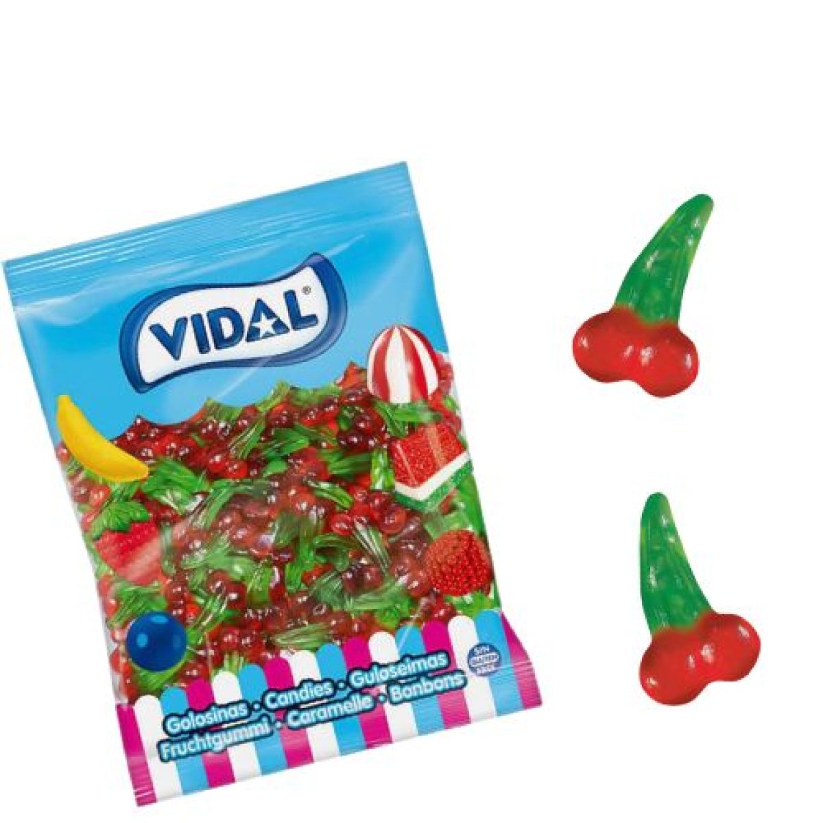 Gominolas de Cerezas Brillo Golosinas Vidal x250