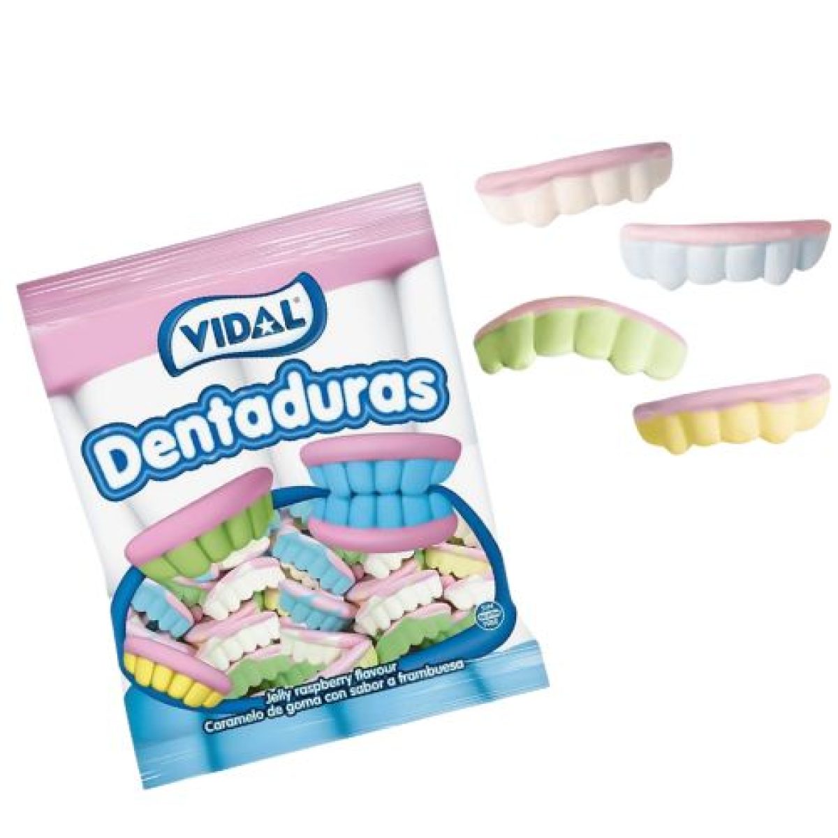 Dentaduras de Colores Golosinas Vidal x250