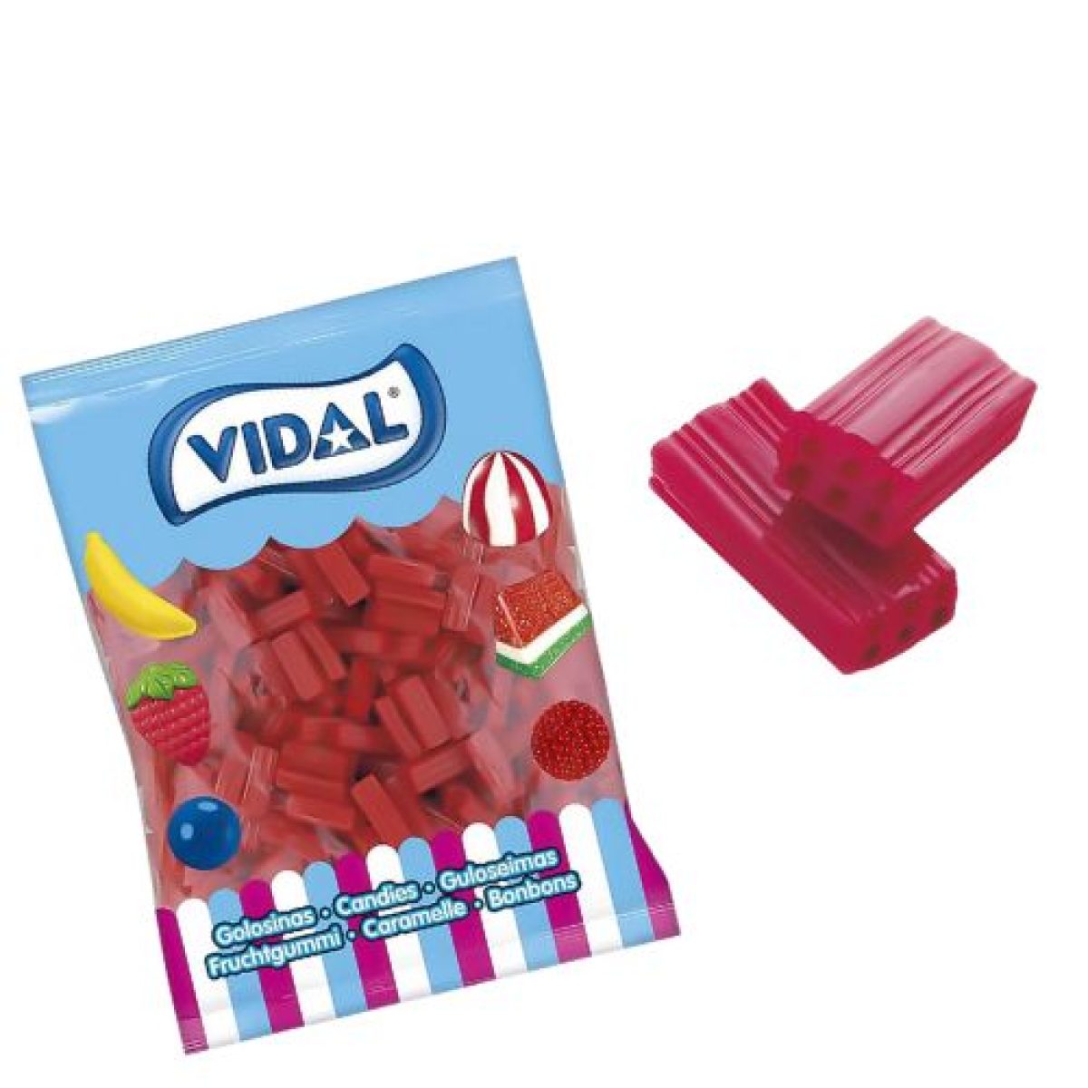 Ladrillos Brillo Sabor Fresa Golosinas Vidal x250