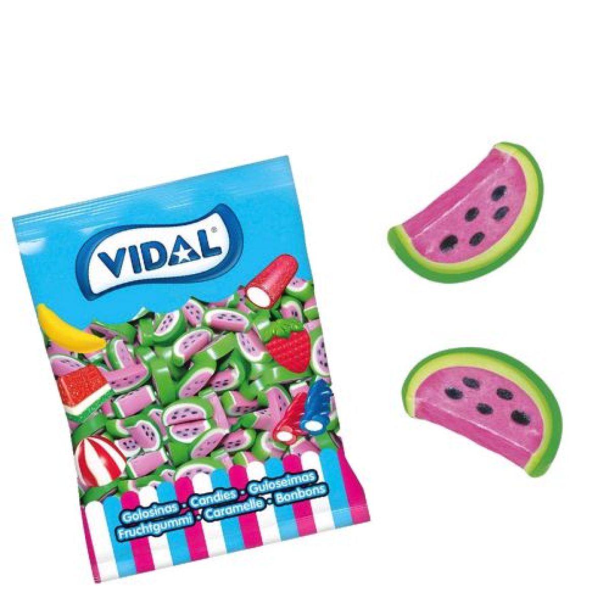 Sandías Fruit Bites de Regaliz Golosinas Vidal x250