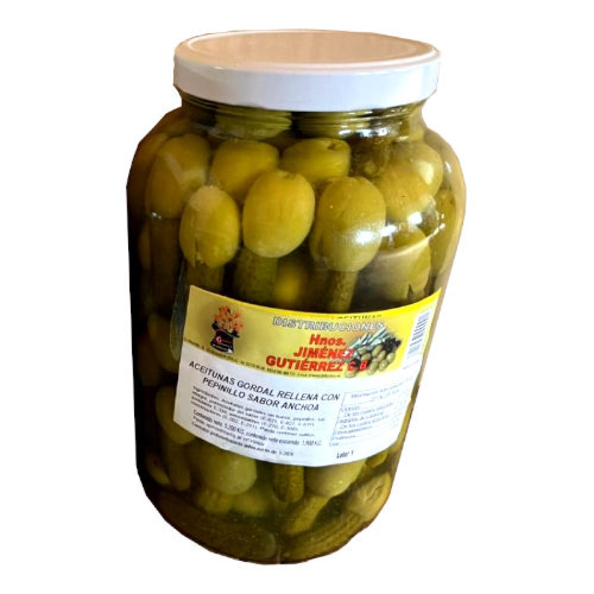 Toreras Rellenas Aceitunas Sabor Anchoa Hermanos Jiménez 5 kg