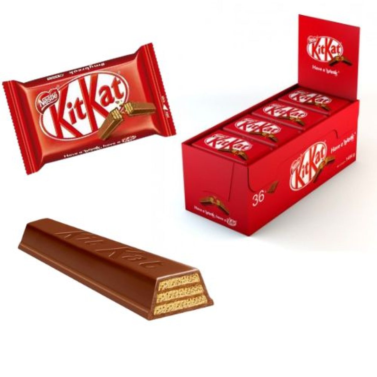 Galleta Recubierta de Chocolate Kit Kat 41,5gr. x36