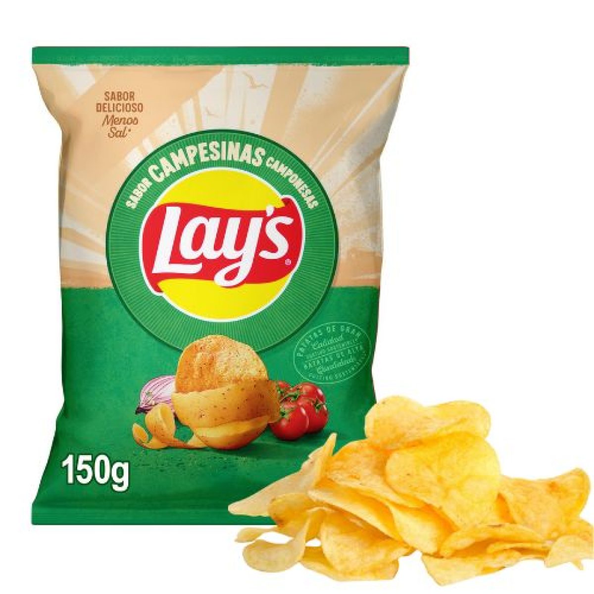 Patatas Fritas Lays Sabor Campesina 150gr. x5