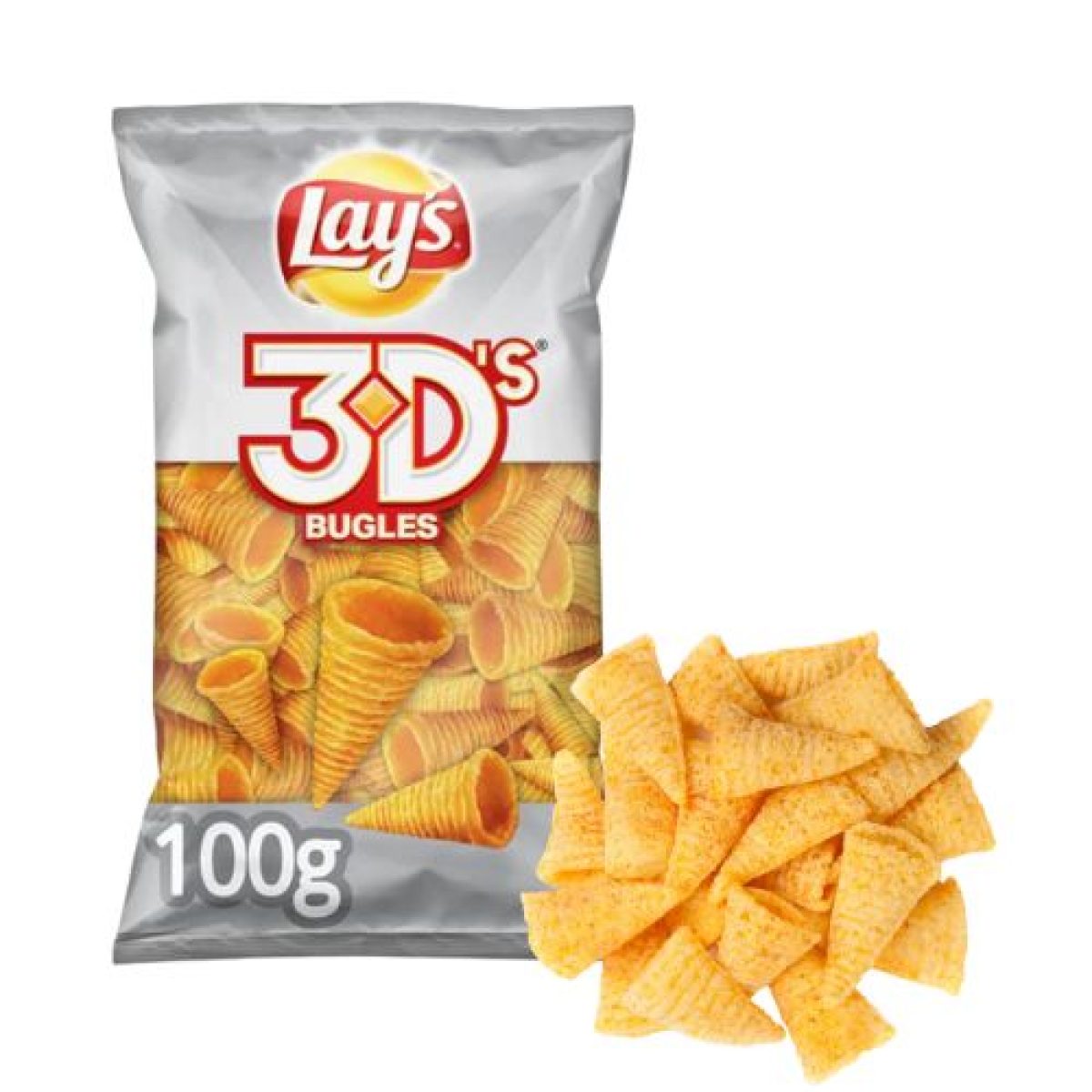 Conos de Maíz Bugles 3D Lays 100gr. x5