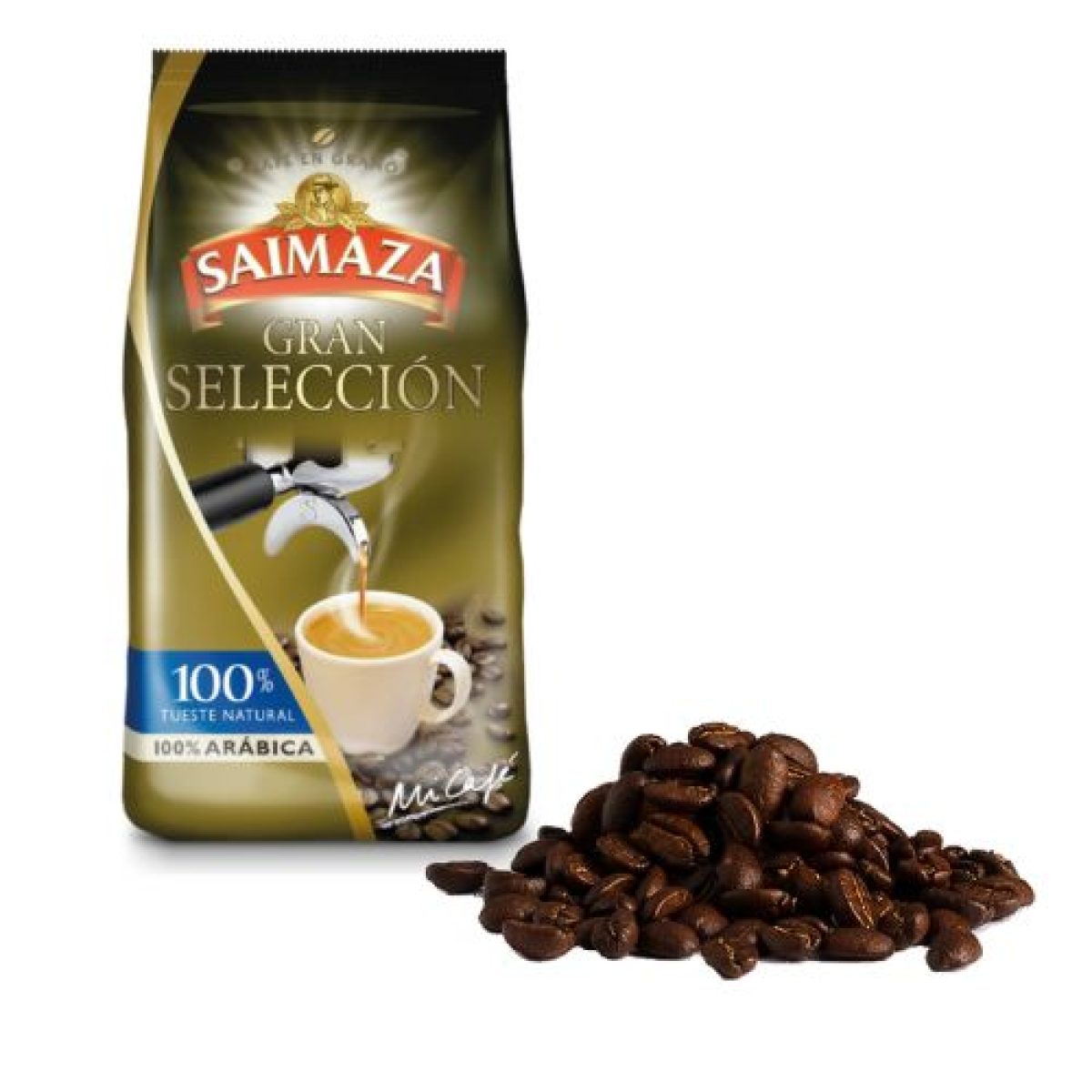 Cafe Natural Saimaza en Grano Gran seleccion 1 kg