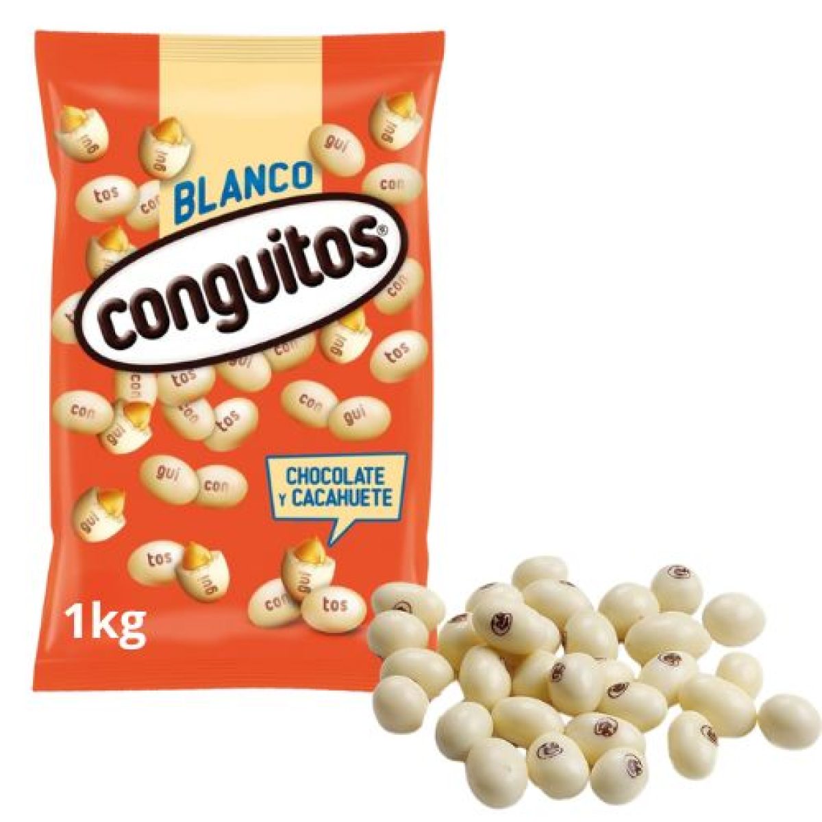 Conguitos Recubiertos de Chocolate Blanco 1 kg