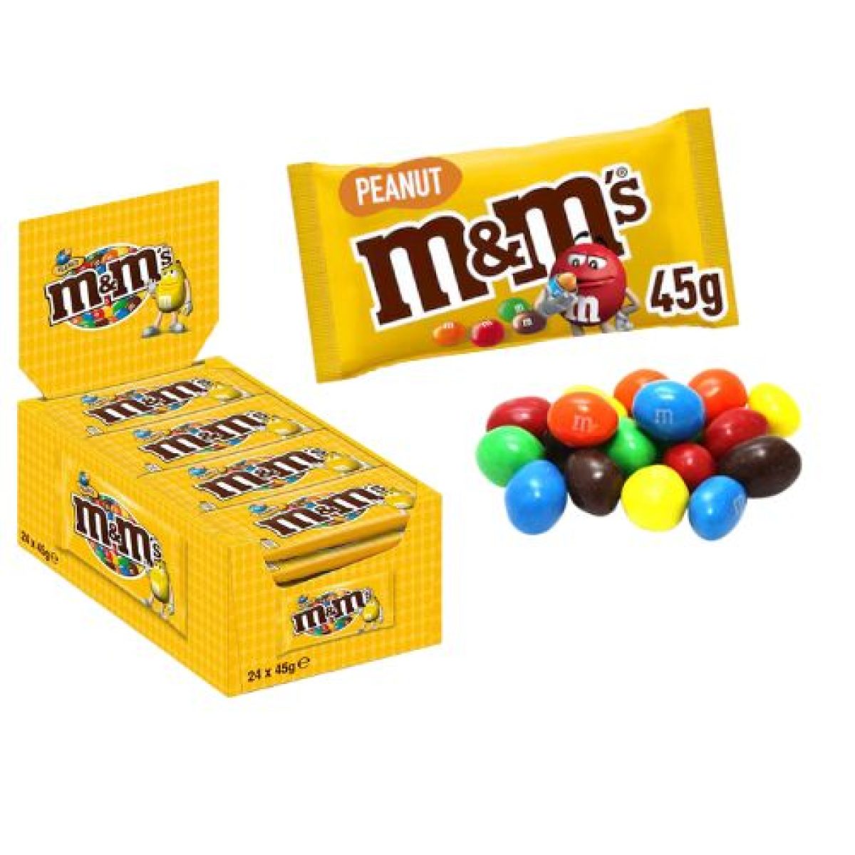 Cacahuetes Recubiertos de Chocolate de Colores M&M´s x24 