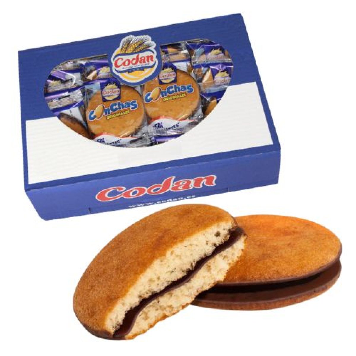 Conchas Codan Rellenas de Chocolate x32