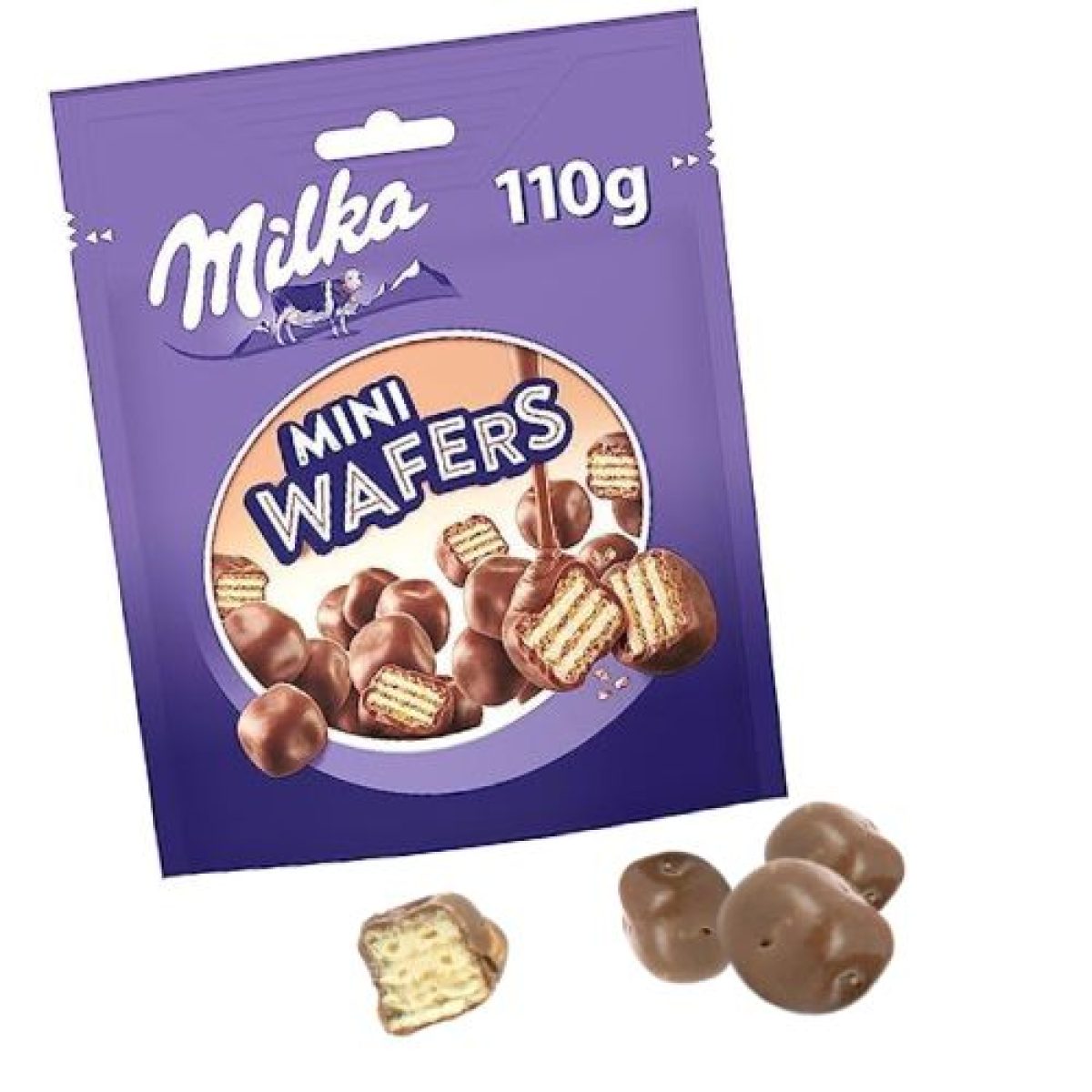 Barquillo Recubierto de Chocolate Milka Mini Wafers x8