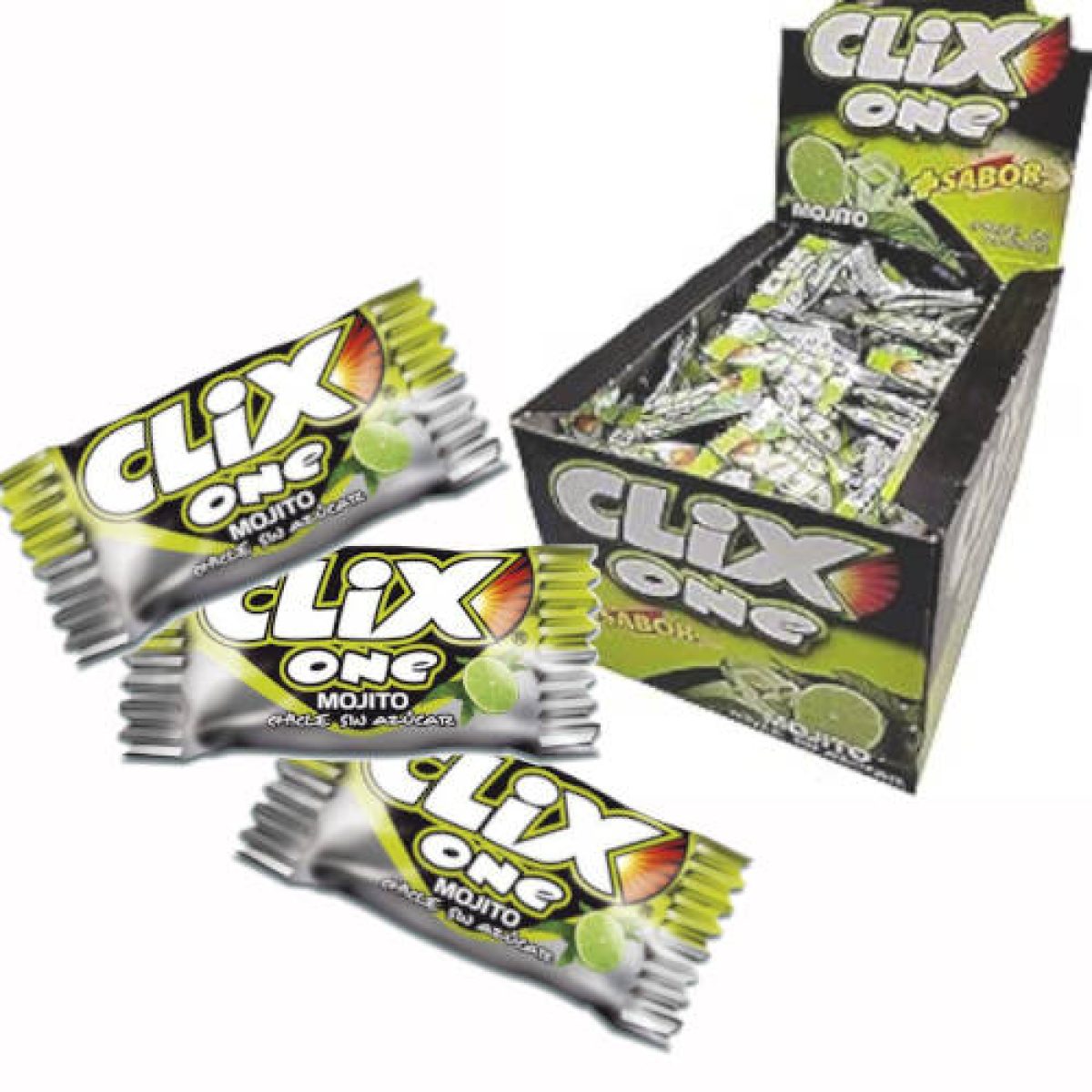 Chicles Sabor Mojito Clix sin Azúcar x200