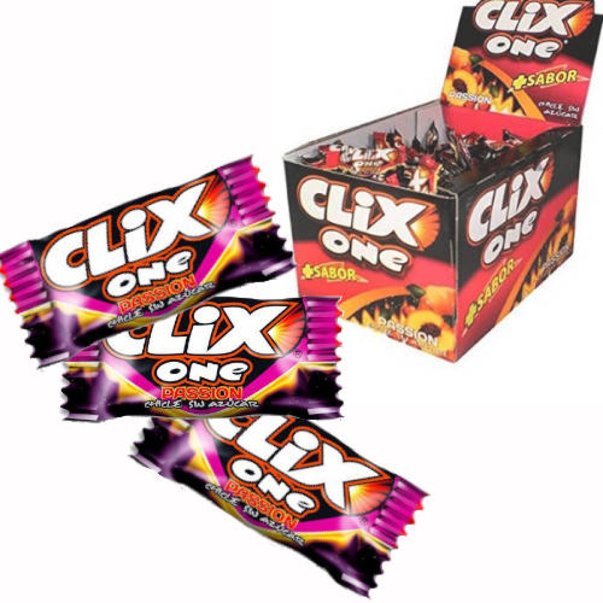 Chicles Sabor Passion Clix sin Azúcar x200