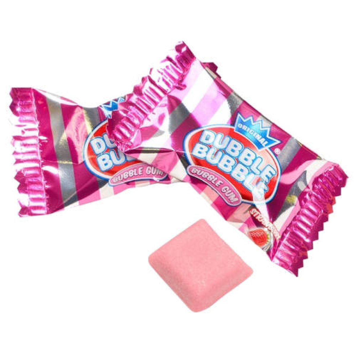 Chicles de Fresa Dubble Bubble Sin azúcar x150