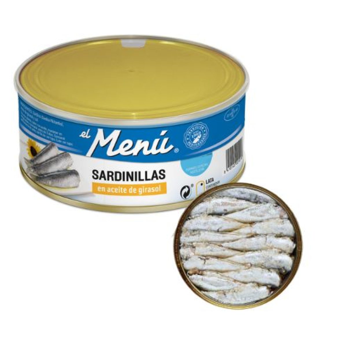 Piezas de Sardinillas en Aceite de Girasol El Menu 990 gr