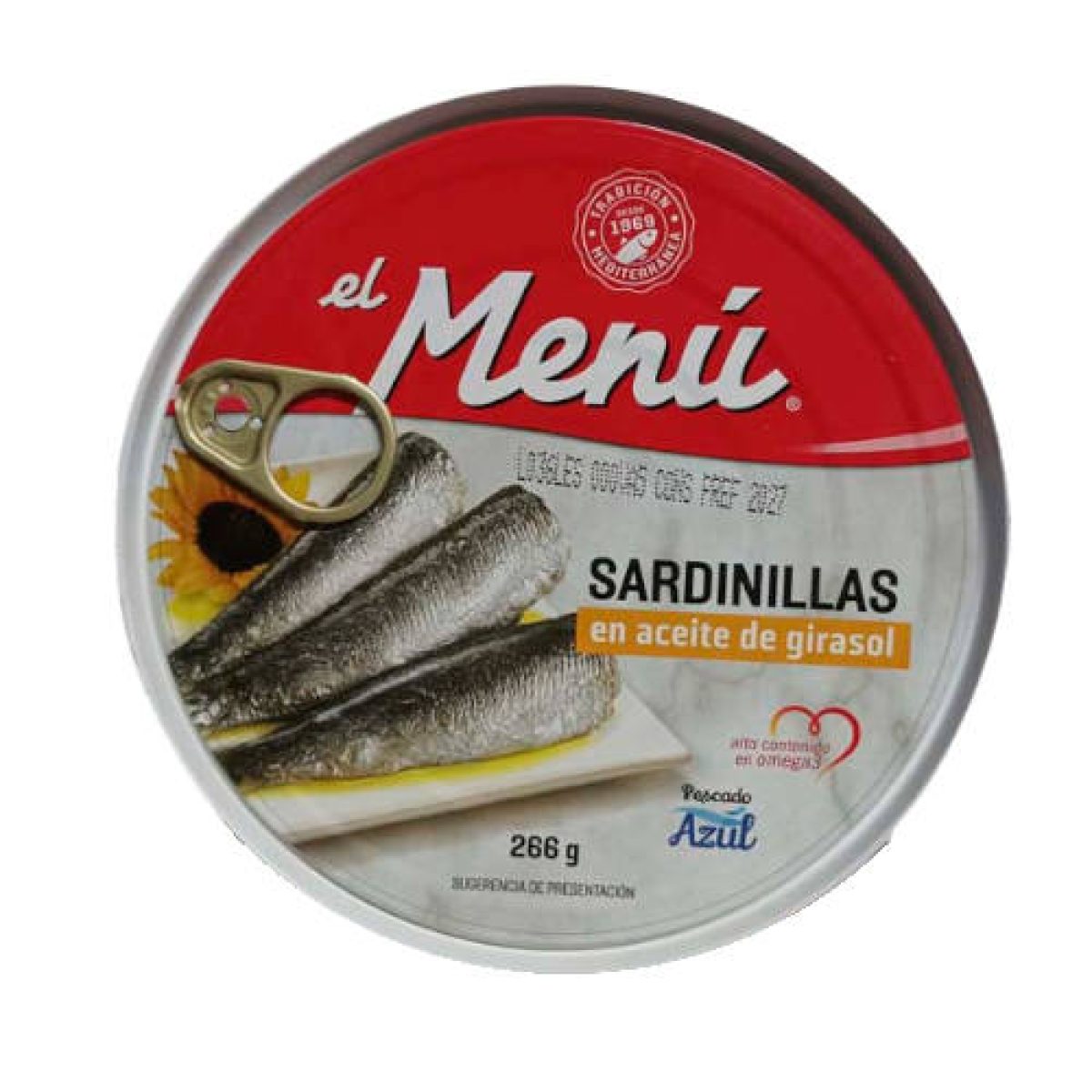 Lata de Sardinillas en Aceite de Girasol El Menú 266 gr