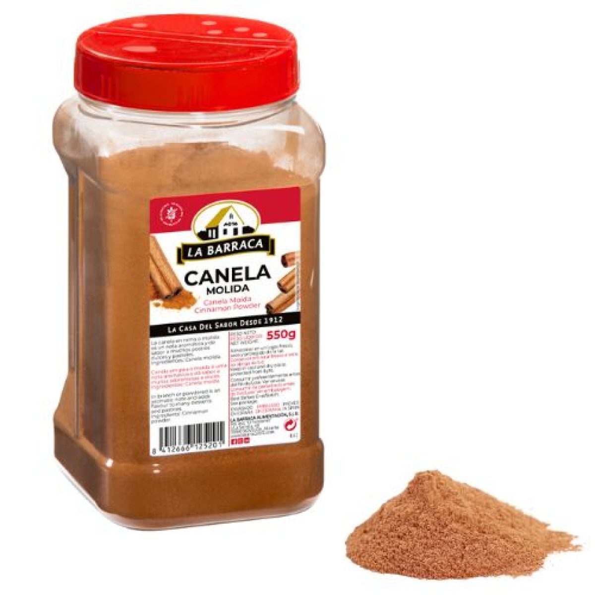 Bote de Canela Molida La Barraca 550 gr