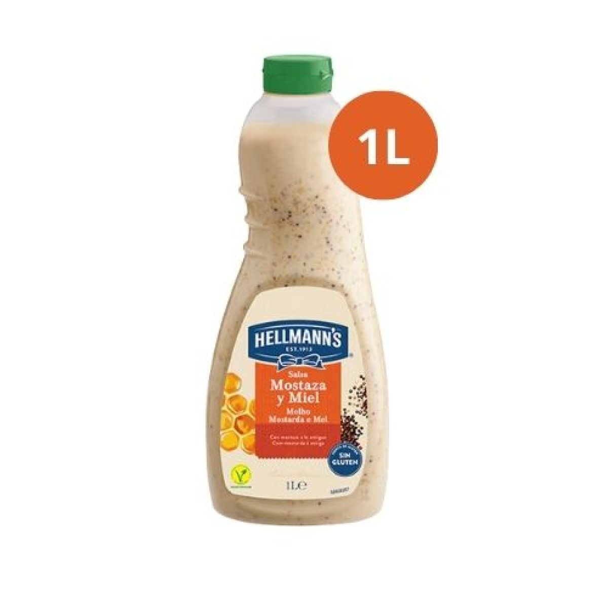 Bote de Salsa Mostaza y Miel Hellmann´s 1 L