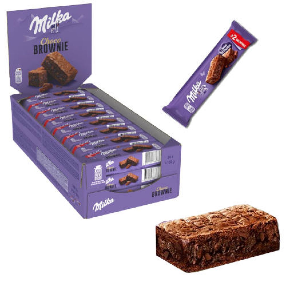 Milka Brownies de chocolate Mondelez x24