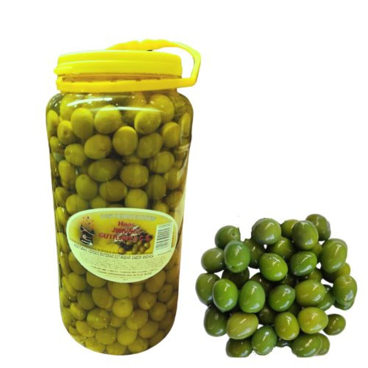 Aceitunas Campo Real Verde Jiménez DJR - Bote de 2.5kg 