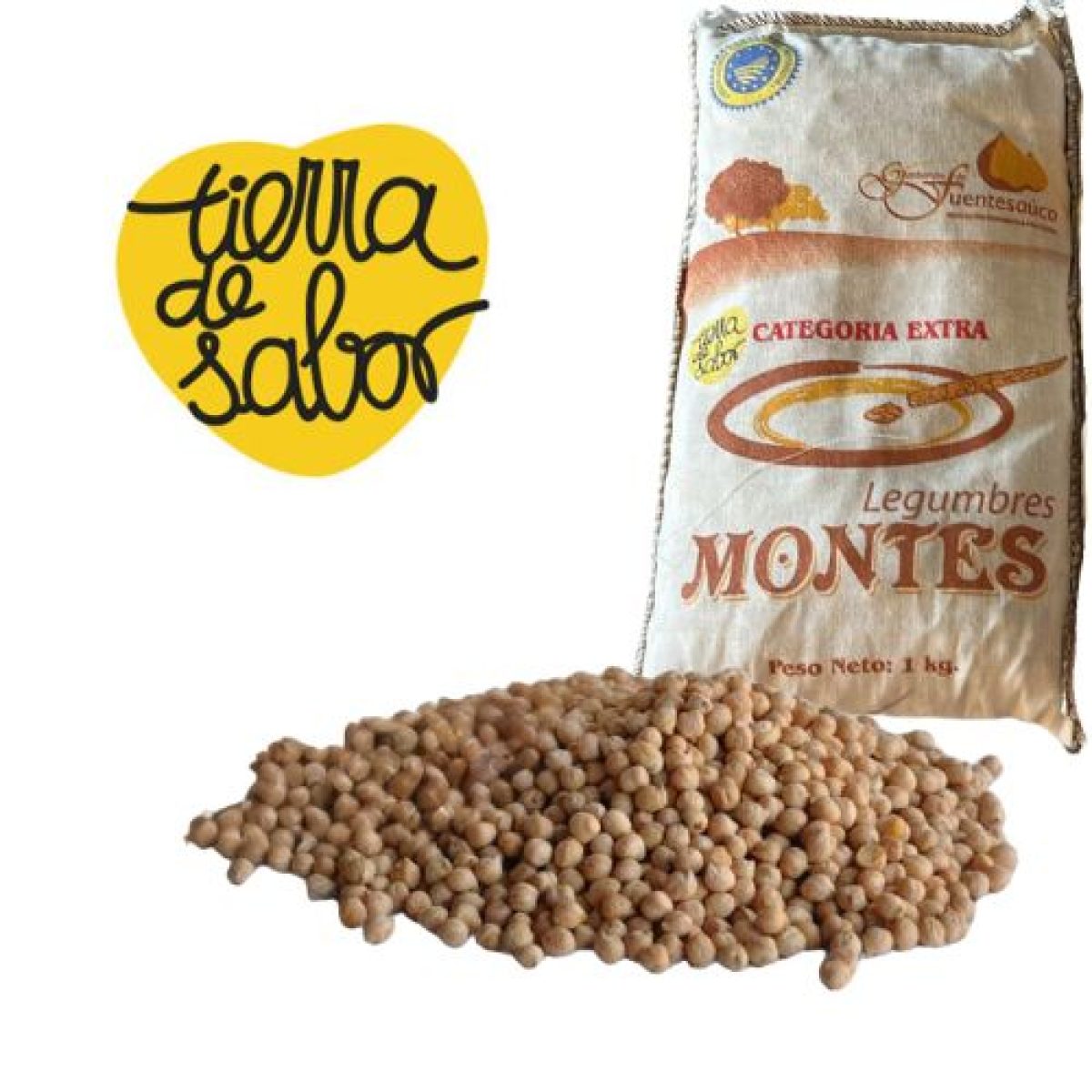 Garbanzos de Fuentesauco Legumbres Montes 1 kg 