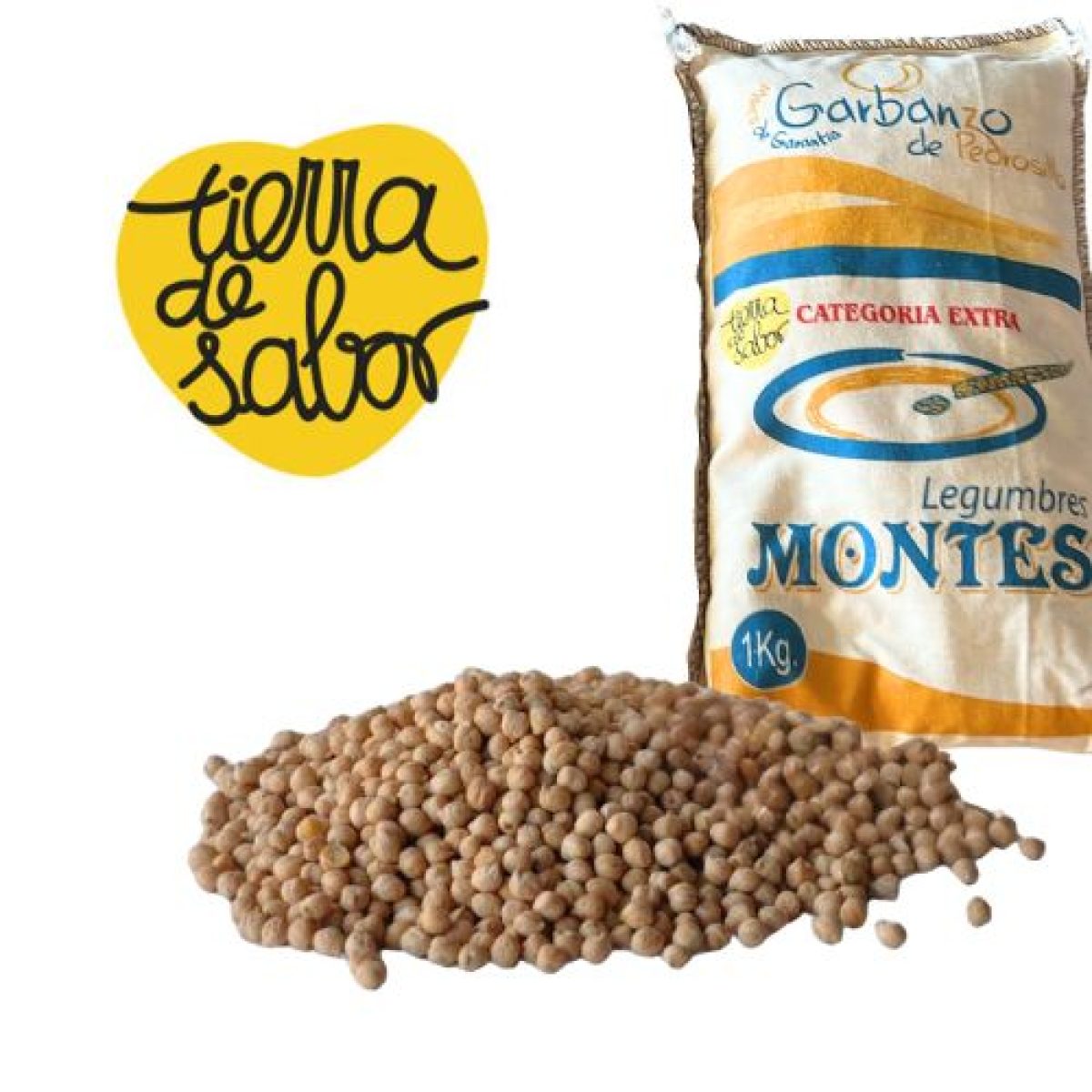 Garbanzos de Pedrosillo Legumbres Montes 1 kg 