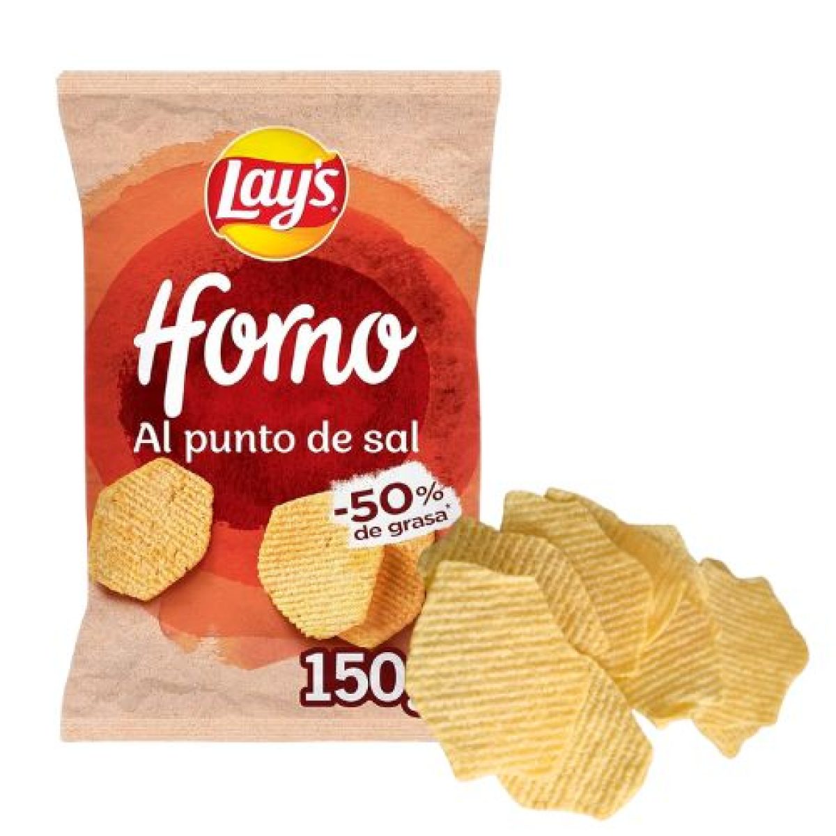 Patatas Lays Horno al Punto de Sal 150gr. x5