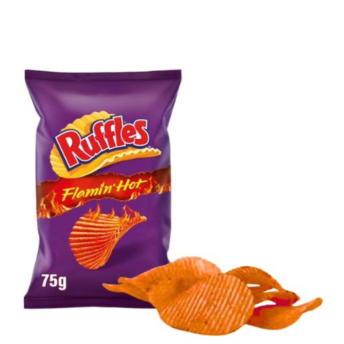 Patatas Fritas Picantes Ruffles Flamin Hot 75gr. x5