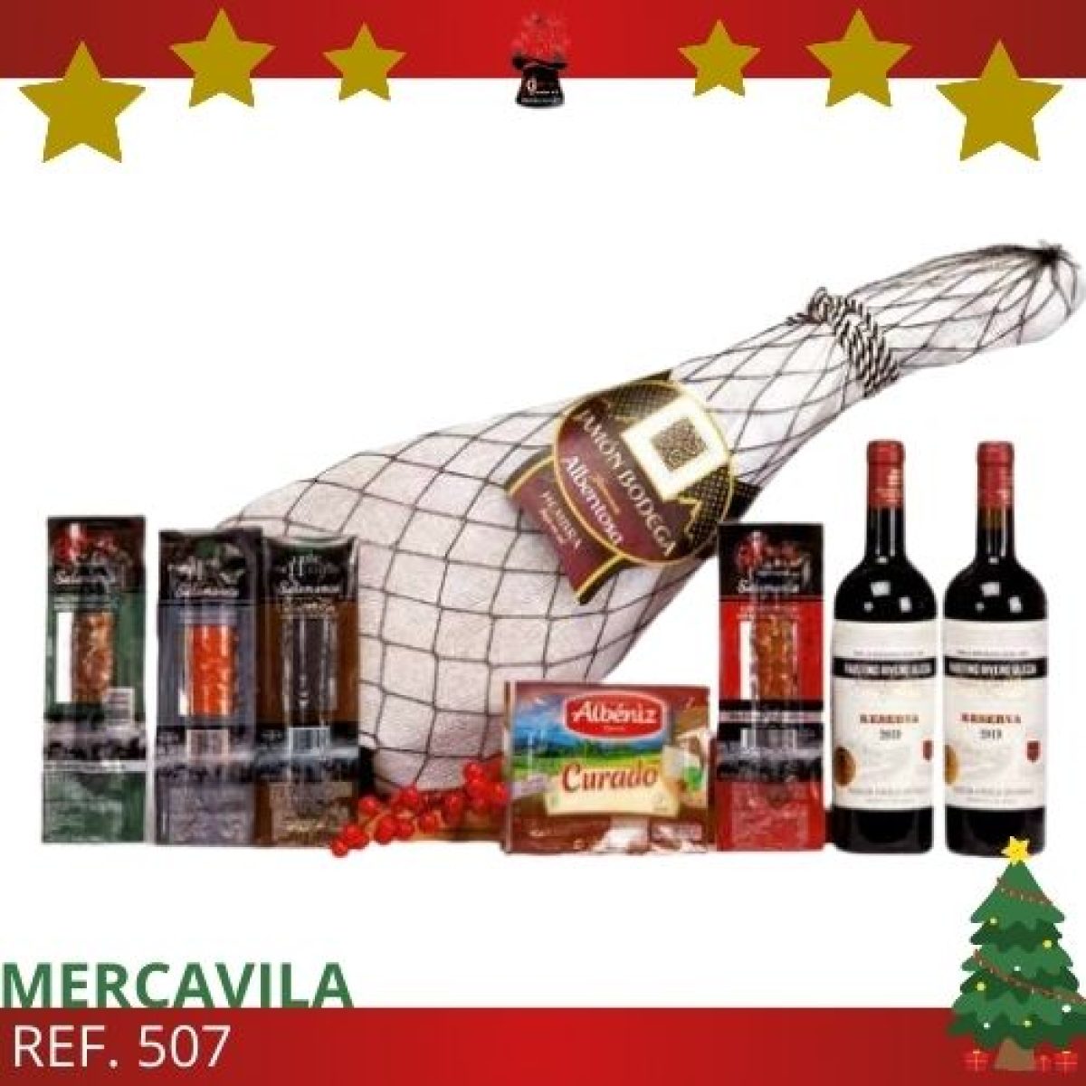 Cajas Jamoneras de Navidad REF. 507